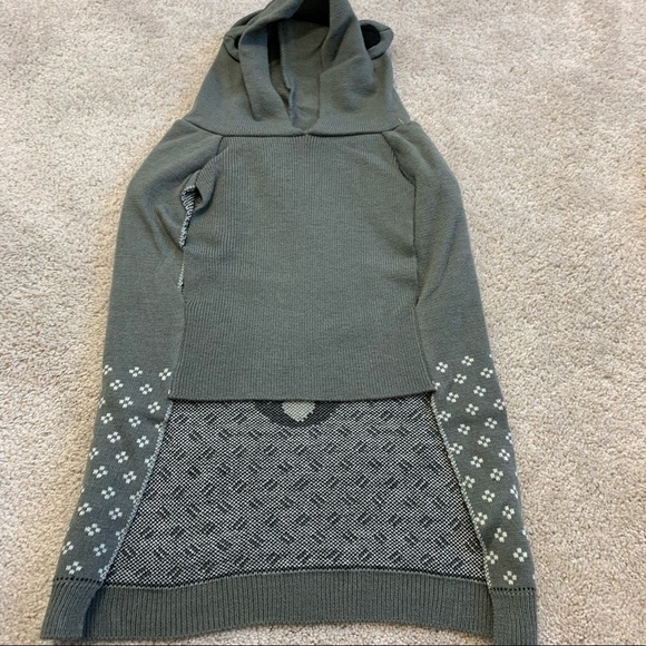 𝅺MARTHA Stewart gray raccoon hooded knit sweater XL - Picture 4 of 8